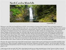Tablet Screenshot of ncwaterfalls.com